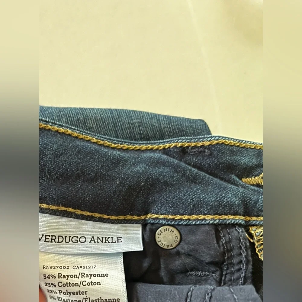 Paige Verdugo Ankle jeans, size 28